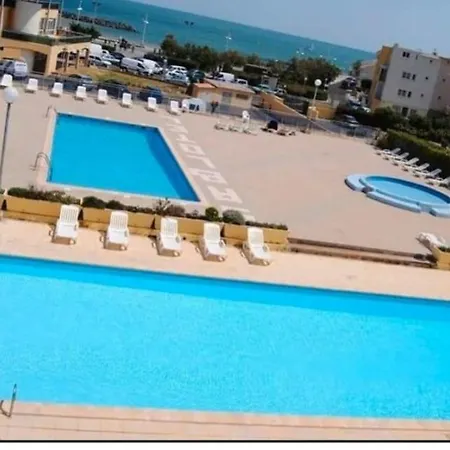 Studio Climatise Avec Vue Laterale Mer A 100M Plage Du Mole Apartment *